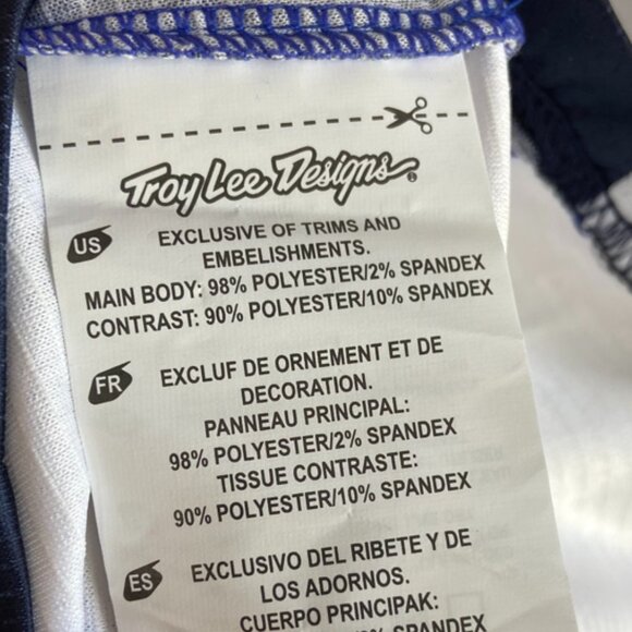 NWT Troy Lee Designs Royal Blue & White Sprint Jersey - Picture 6 of 10